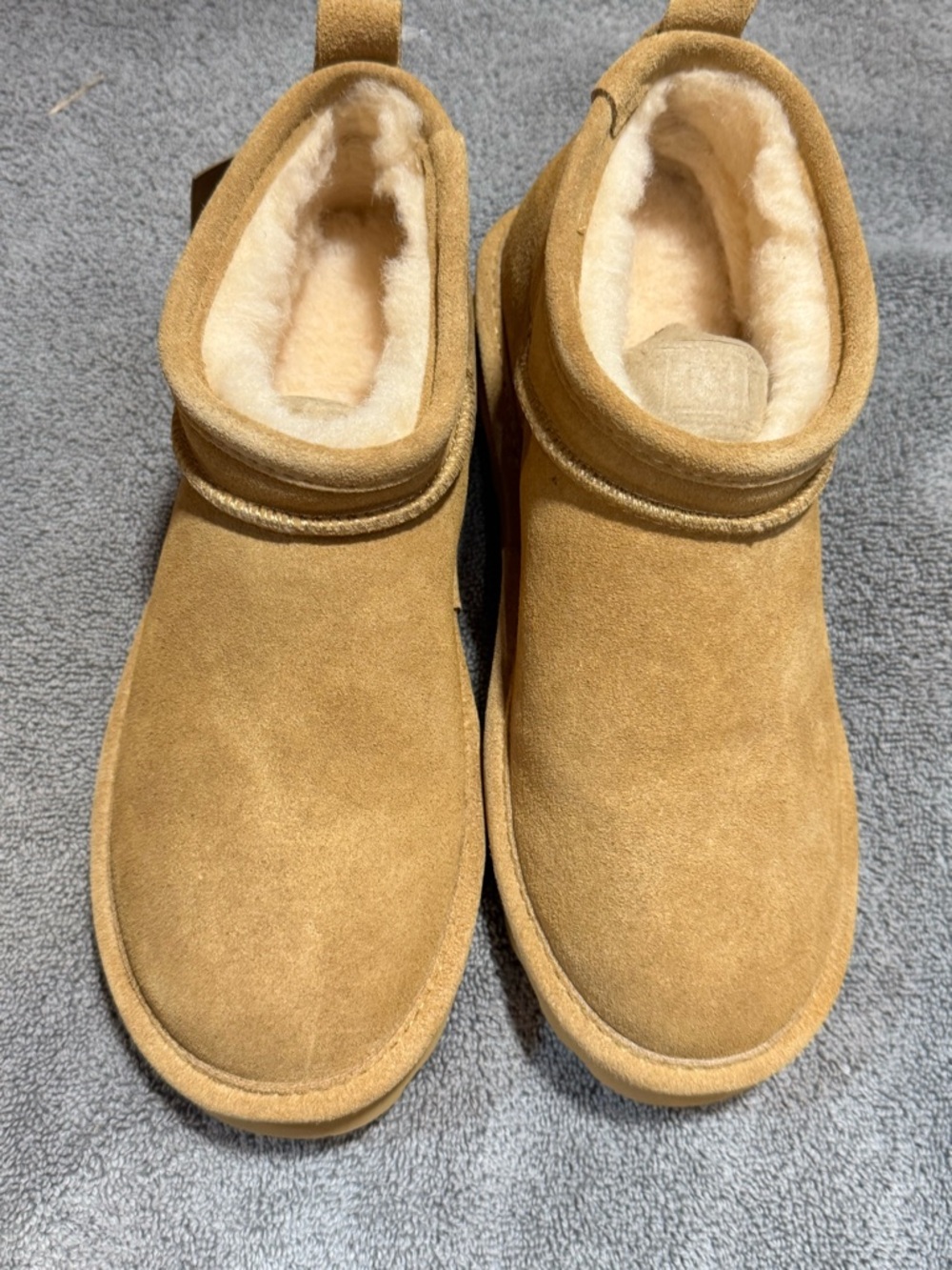 BearPaw Chestnut Suede Slip-On Boot